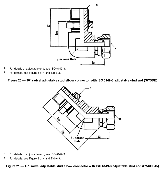 BSP_fittings_ISO_6149-3_stud_end_Elbow_stud_swivel_Types BSP_fittings_ISO_6149-3_stud_end_Elbow_stud_swivel_Types