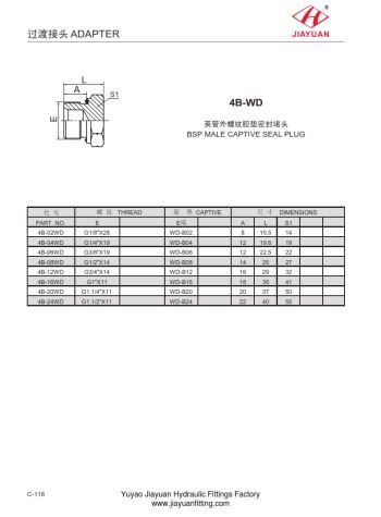 Spina di tenuta prigioniera maschio BSP