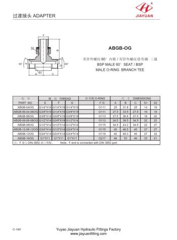 BSP maschio Seat BSP ORR Branch Tee